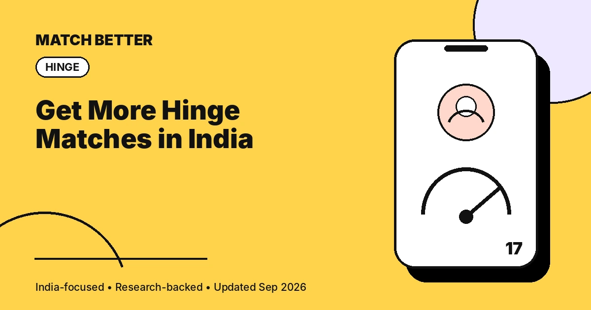 Illustration of a Hinge profile improvement loop for Indian men