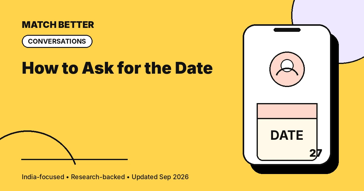 Illustration of asking someone out respectfully on Bumble or Hinge